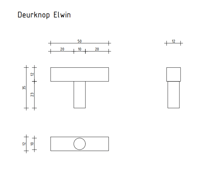 Türknauf Elwin - Edelstahl – Bild 3