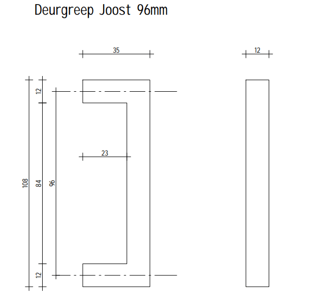 Griff Joost - Bronze - 96 mm – Bild 3